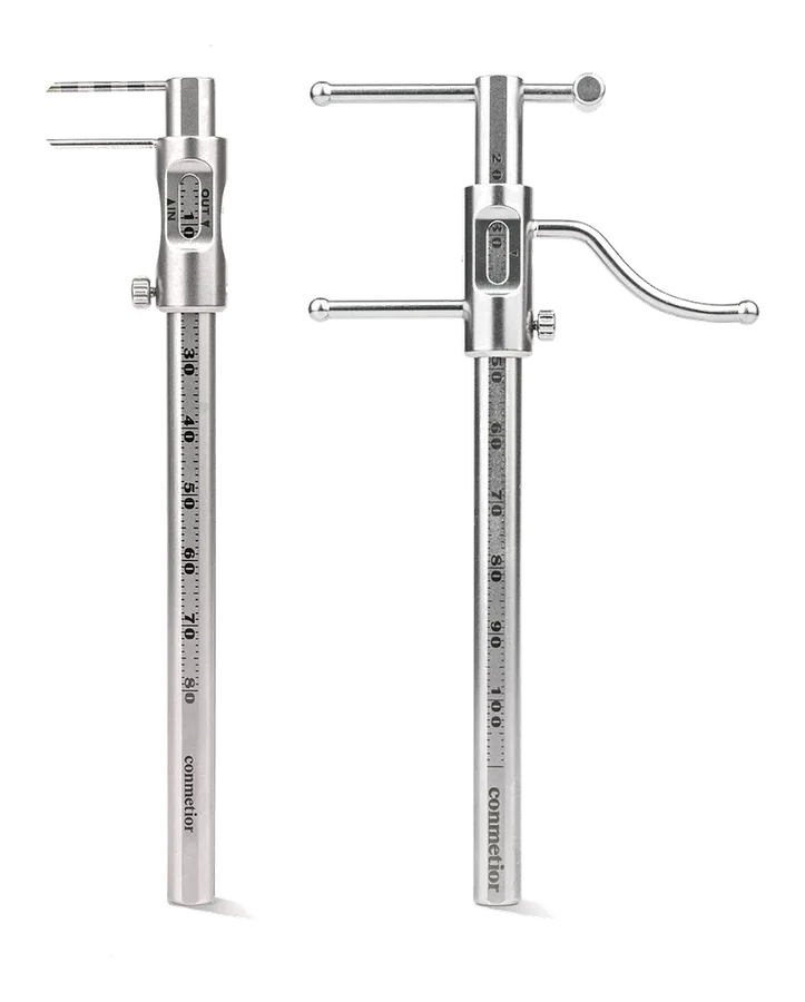 Conmetior gauge package for measuring abutment heights